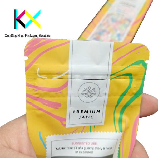 Customized Clear Medical Packaging Pouches Children Resistant Plastic Packaging Bags