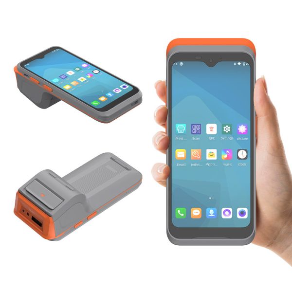 PDA portátil Android profesional para el pago de estacionamiento junto a la