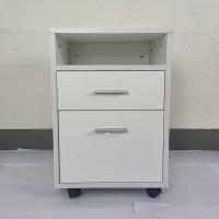 Cabinet de madera móvil de 2 cajones bajo el escritorio