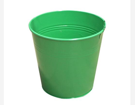 ISO Decorative Metal Buckets Household Cleaning Galvanized Pail With Handle