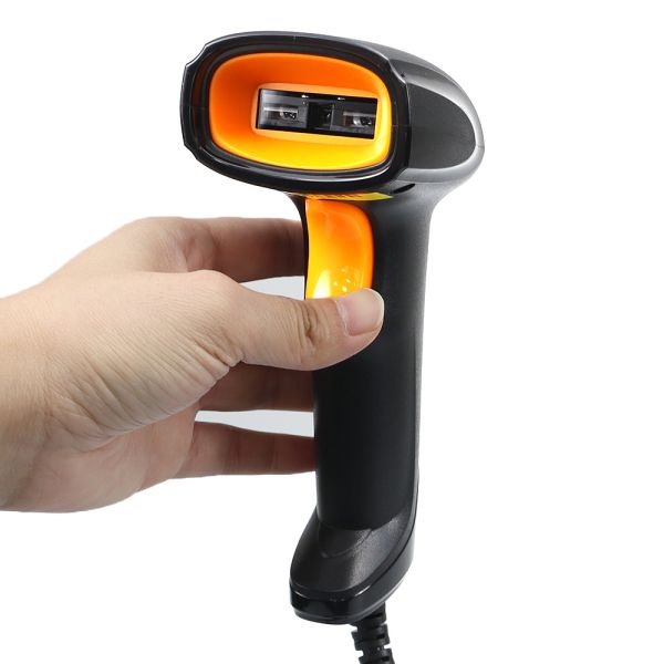 2D 1D Warehouse Barcode Scanners Black GPS Barcode Scanner