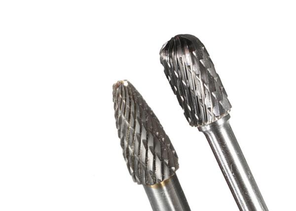 Taper Head Tungsten Carbide Rotary Burrs Crosscut Teeth Cutter High Strength