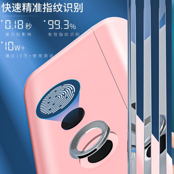 Key Storage Desktop Box Fingerprint Lock Children Students Multi-functional Plastic Pencil Case Patent