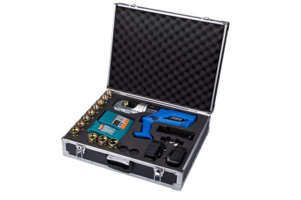 Battery Hydraulic Cable Crimper with 16-400mm² Crimping Range 120KN Force and 42mm Stroke Portable Electric Pressing Tool