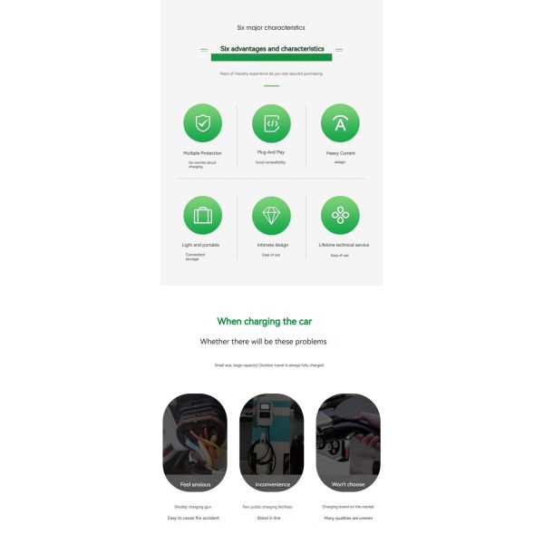 GBT 7KW 32A 1phase Electric Car Charging Station with Overcurrent Protection and Leakage Protection Function GBT