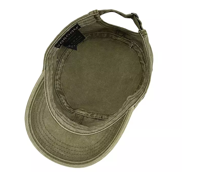 3D Embroidery Flat Top Army Cap Military Peaked Hat Strap Closure For Men / Women