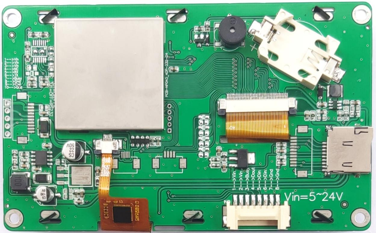 4,3-дюймовый UART TFT-дисплей 480x272 TTL Интерфейс 8N1 UART, CMOS/3,3 В TTL