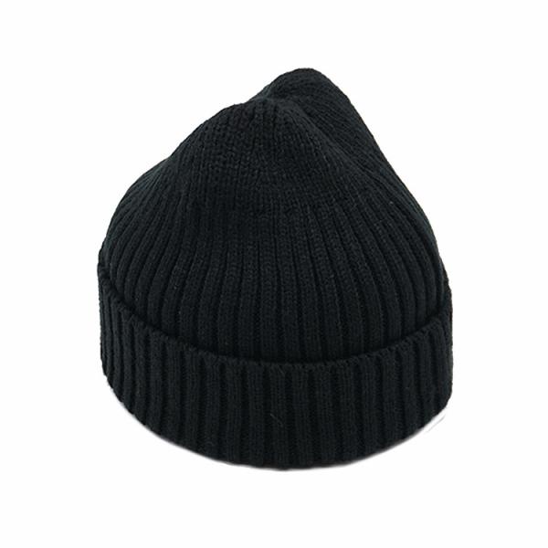 A malha Cuffed o pescador Slouchy acrílico Skull Hats Winter de Beanie Streetwear Private Woven Label