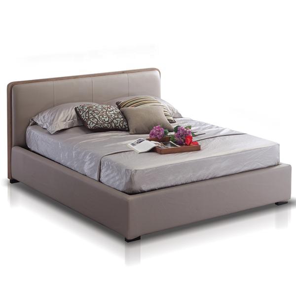 Multiscene Leather Ottoman Bed , Practical Queen Platform Bed With Storage