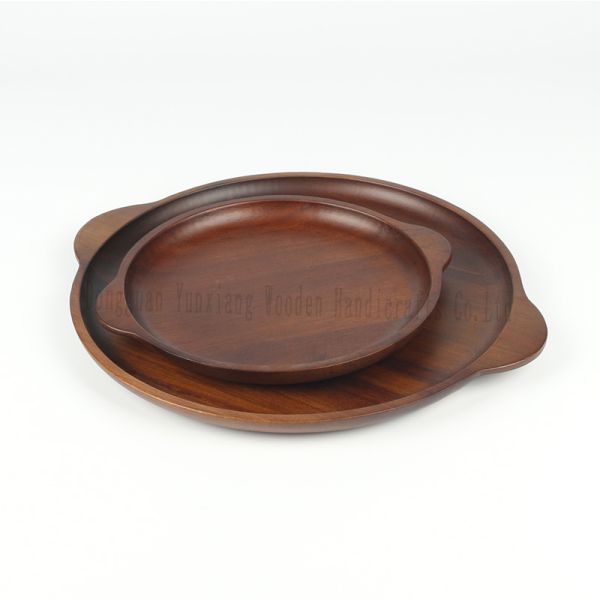 Premium Acacia Wood Tray – Elegant Serving Platter for Food, Drinks, or Home Décor, Durable Wooden Organizer Tray for Kitchen, Coffee Table