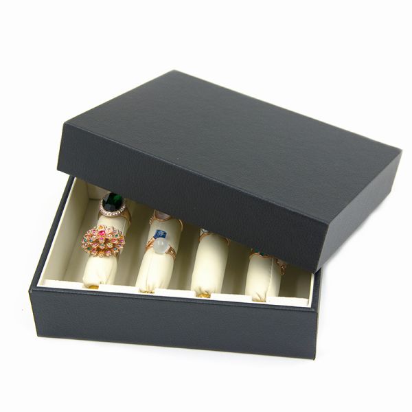 Материал картона коробки дисплея ювелирных изделий организатора кольца много слотов легких для того чтобы снести