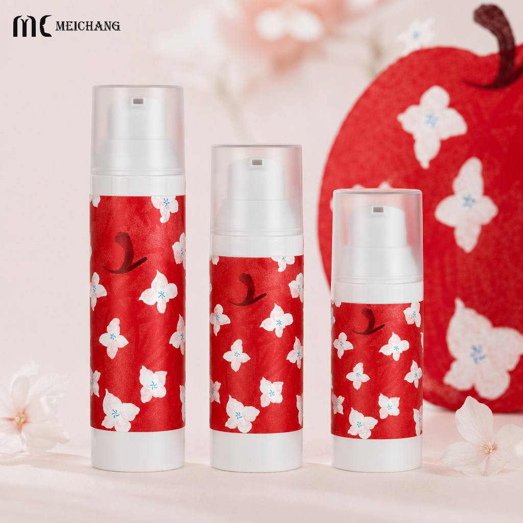 30ml 50ml 75ml Refillable PP Airless Lotion Pump Bottle for Eye Cream and Skincare Packaging(MC-228)