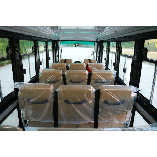 Customizable Closed 17-Seater Convertible Electric Sightseeing Car For Scenic Spots Hotels And Airport Transfers