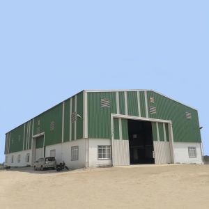 Metal Warehouse Buildings Prefabricated Steel Structure Factory Hurricane Resistant