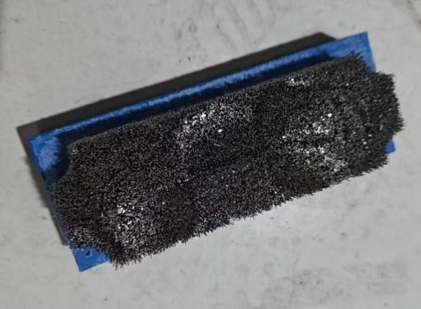 Long Lasting 140mm Length Rectangular Plastic Holder Steel Wire Metal Brush