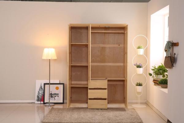 Waterproof Wood grain Laminated MDF Board Wardrobe Cabinets