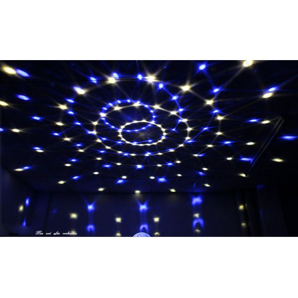 Sound Crystal Led Magic Ball Light , Olympic Circles Multi Colored Christmas Lights