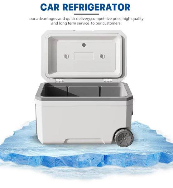 70L Outdoor Camping Ice Cooler Box 63x34x34.5cm Thermal Insulation