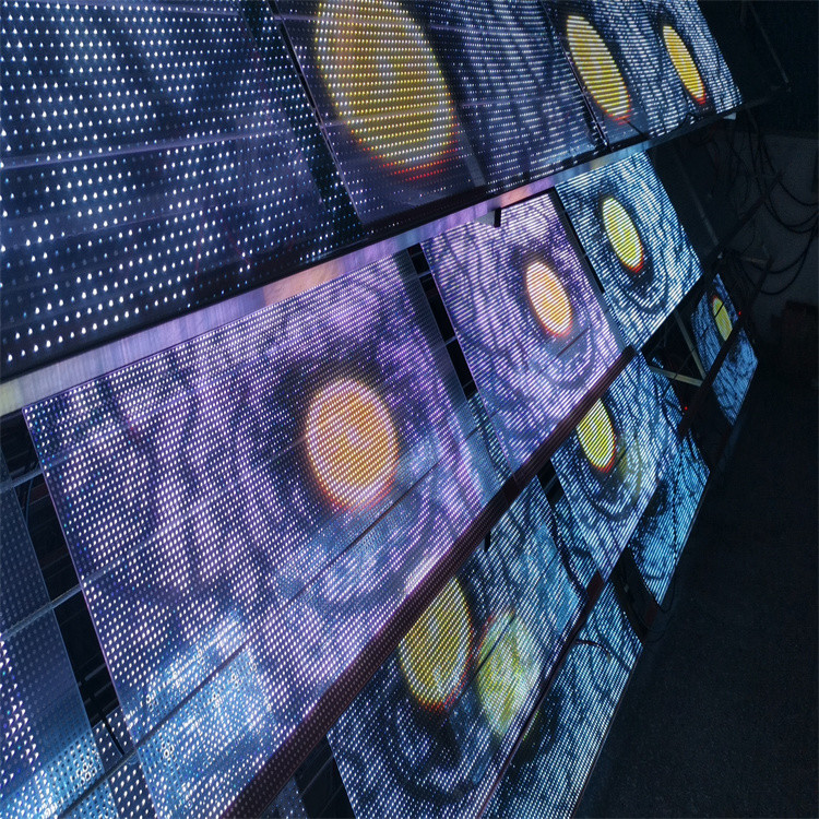 Простая установка XH-JHP-P4 LED гибкий прозрачный пленка дисплей для стекла окна DC5V