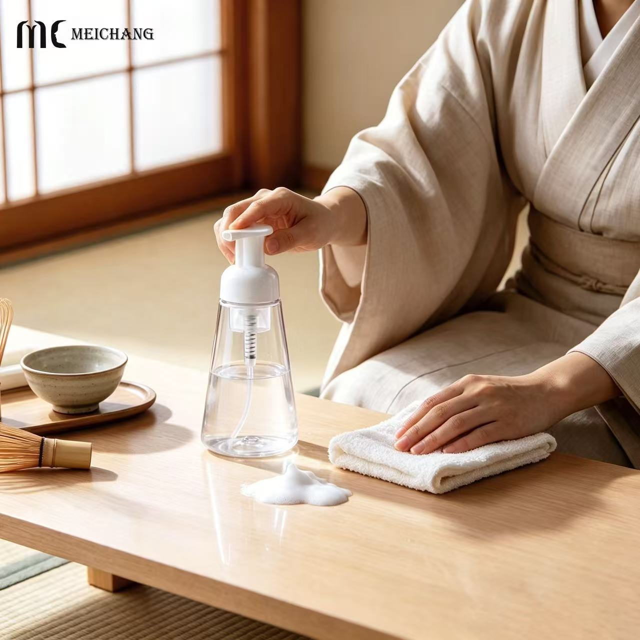 150ml / 200ml / 300ml Tapered PET Foaming Pump Bottle（MC-1805）