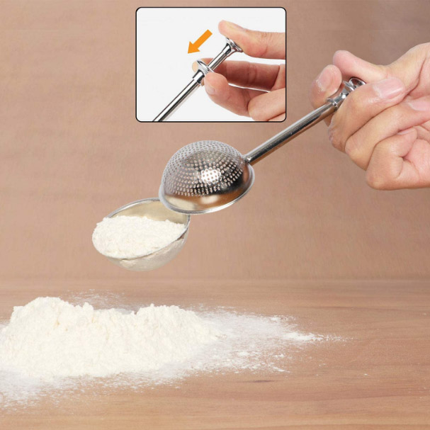 шейкер сыпни муки посуды нержавеющей стали инструмента пекарни