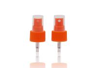 18/410 plastique fin de pompe de pulvérisateur de brume de couleur orange a adapté aux besoins du client