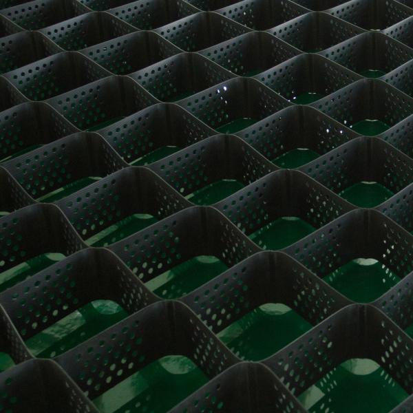 Géocelle en plastique HDPE texturée et perforée Fabricant