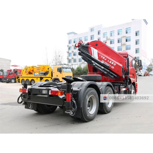 Shacman Brand New Tractor Truck with 25 Ton Foldable Arm Crane