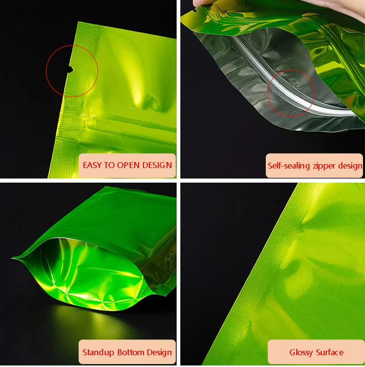 Custom Printed Zipper Packaging Bags Sweets Snacks Candy Ziplock Bags Food Packaging Stand up Pouches