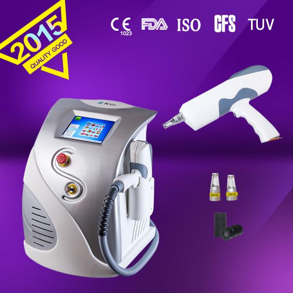 Protable Q - Switched ND YAg Laser Tattoo Removal Equipment With 1064nm / 532nm