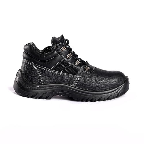 Embossed Cow Leather Steel Toe Cap Steel Plate Safety Shoes Boots
