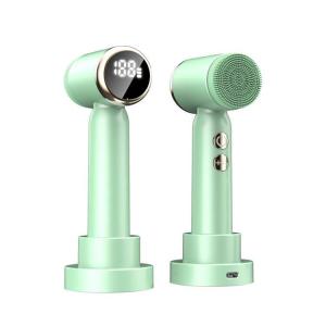 1000mAh Rechargeable Facial Cleansing Brush Green Waterproof Electric Cleansing