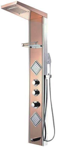 Bathroom Stainless Steel Shower Panel Thermostatic Shower Column Cold Hot Water