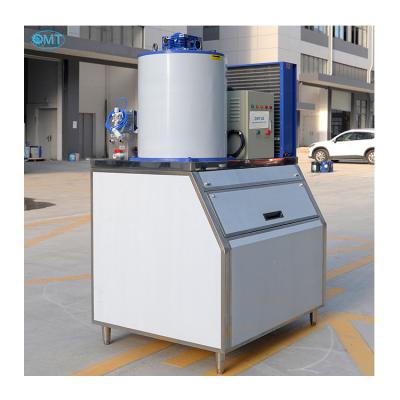 4500KW Industrial de aire acondicionado 1 tonelada máquina para hacer hielo en volutas para supermercado y producción automática de hielo en los supermercados