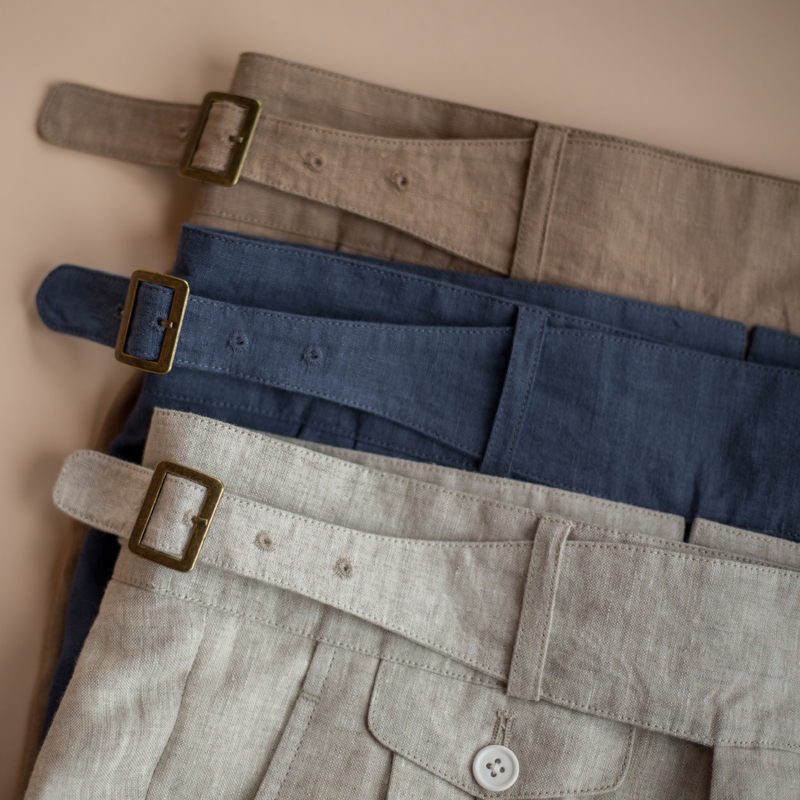 Мужские брюки подрезанные брюки поясной летний стиль белье тонкий случайный костюм брюки тканые