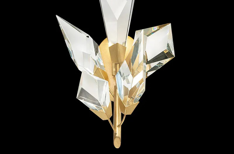 Креативный современный кристаллический стеклянный стеклянный шрифт с прозрачным стеклянным оттенком