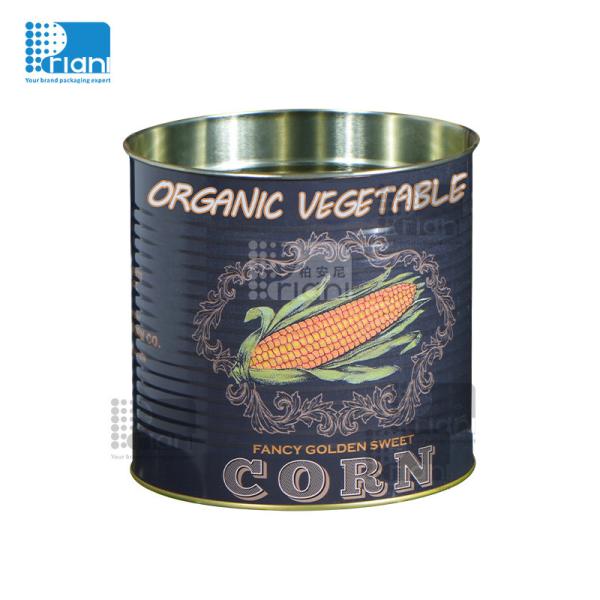OEM Easy Open Lids Food Tin Cans Round For Food Packaging