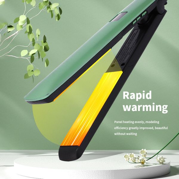 Electric Hair Straightener Featuring Dual Voltage Compatibility and Ionic Technology for Frizz Free Long Lasting Results