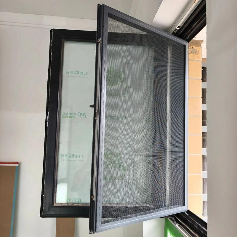Modern Minimalist Design Stainless Steel Insect-Proof Bedroom Casement Window Screen Pocket Lock Aluminum Security Mesh