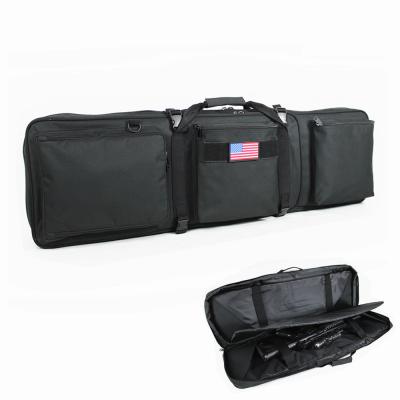 600D Polyester Tactical Gun Bag Custom Black 42 Double Rifle Bag