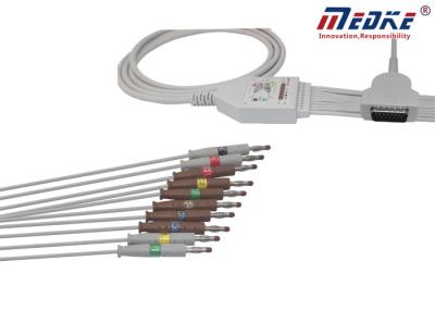 Um cabo do ECG de GE-Marquette da parte com a banana do IEC de 10 Leadwires 2029890-001