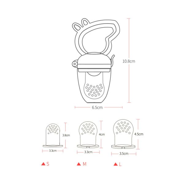 Cute Pig Animal Shape Silicone Fruit Teether Baby Teething Pacifier Fruit  Fruit Dummy