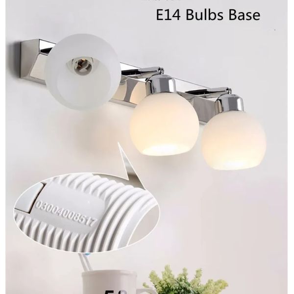 Crystal Bathroom Black Chrome Vanity wall Light Stainless Steel  Over Mirror Lights(WH-MR-90)