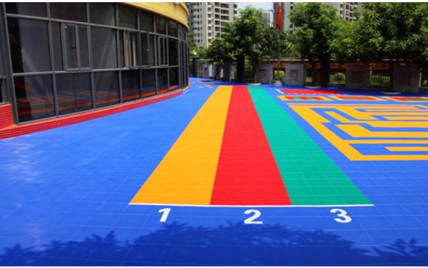 Waterproof Interlocking Sports Tiles Portable Basketball Sport Court Material