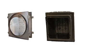 PC/Die Cast Aluminium 300mm série feux de circulation Feuille et feux de circulation croisés