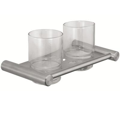 Secadora de roupa fixada na parede de aço inoxidável Toothbrush Holder do suporte de copo da escova de dentes de Sano