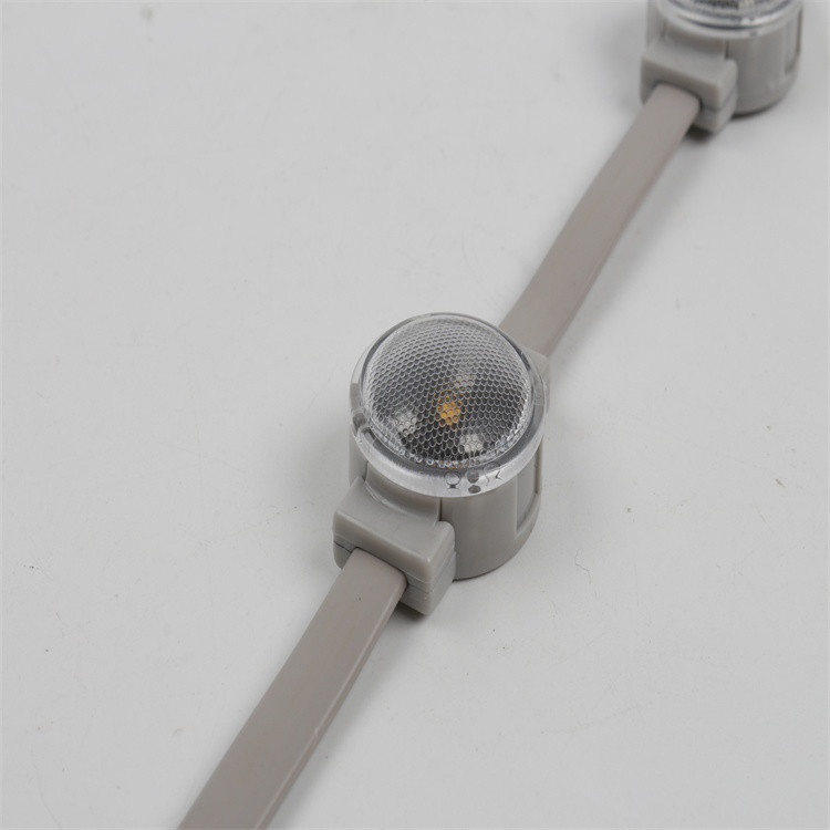 RGB SMD3535 Полноцветный светодиодный пиксель 30 мм 12В 1W круглые водонепроницаемые светодиодные рождественские огни с крышкой объектива