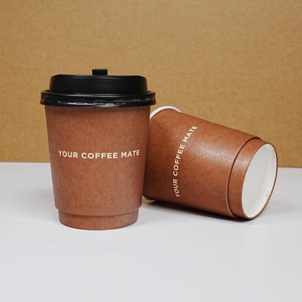 Disposable Plastic Free Coated Hot Coffee Paper Cup Wholesale Customized Eco-friendly And Compostable