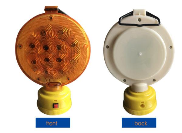 Road Highway Driveway Traffic Safety Solar Power Traffic Cone Barricade Led Flashing Warning Light