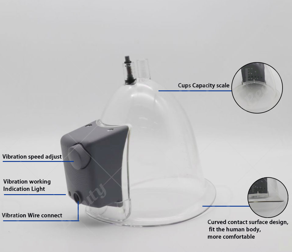 Переносное вакуумное увеличение груди для формования тела